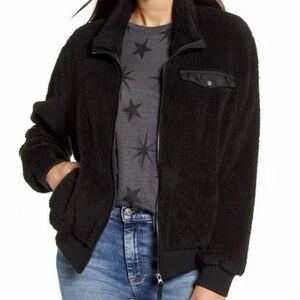 Rails Black Fleece Jacket